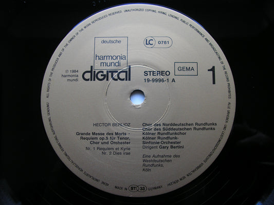 BERLIOZ: REQUIEM     LEWIS / ORCHESTRA & CHORUS OF RADIO COLOGNE / BERTINI    2LP           19-999-3