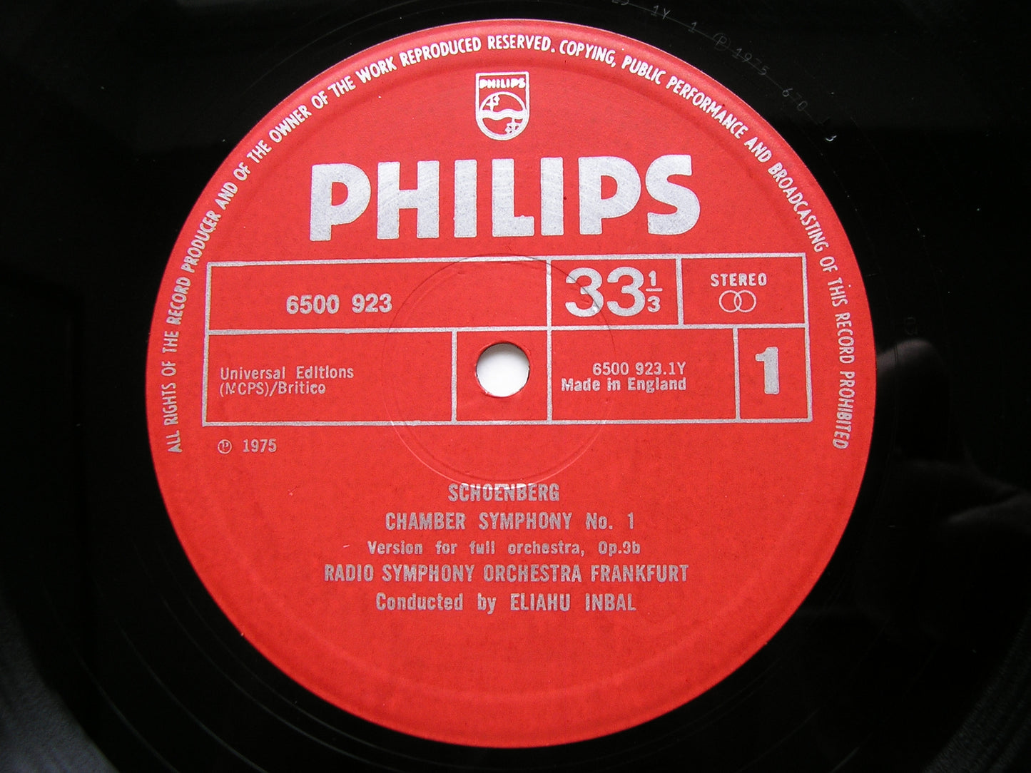 SCHOENBERG: CHAMBER SYMPHONIES Nos. 1 & 2      INBAL / FRANKFURT RADIO SYMPHONY      6500 923