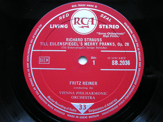STRAUSS: TILL EULENSPIEGEL / TOD UND VERKLARUNG REINER / CHICAGO SYMPHONY SB 2036