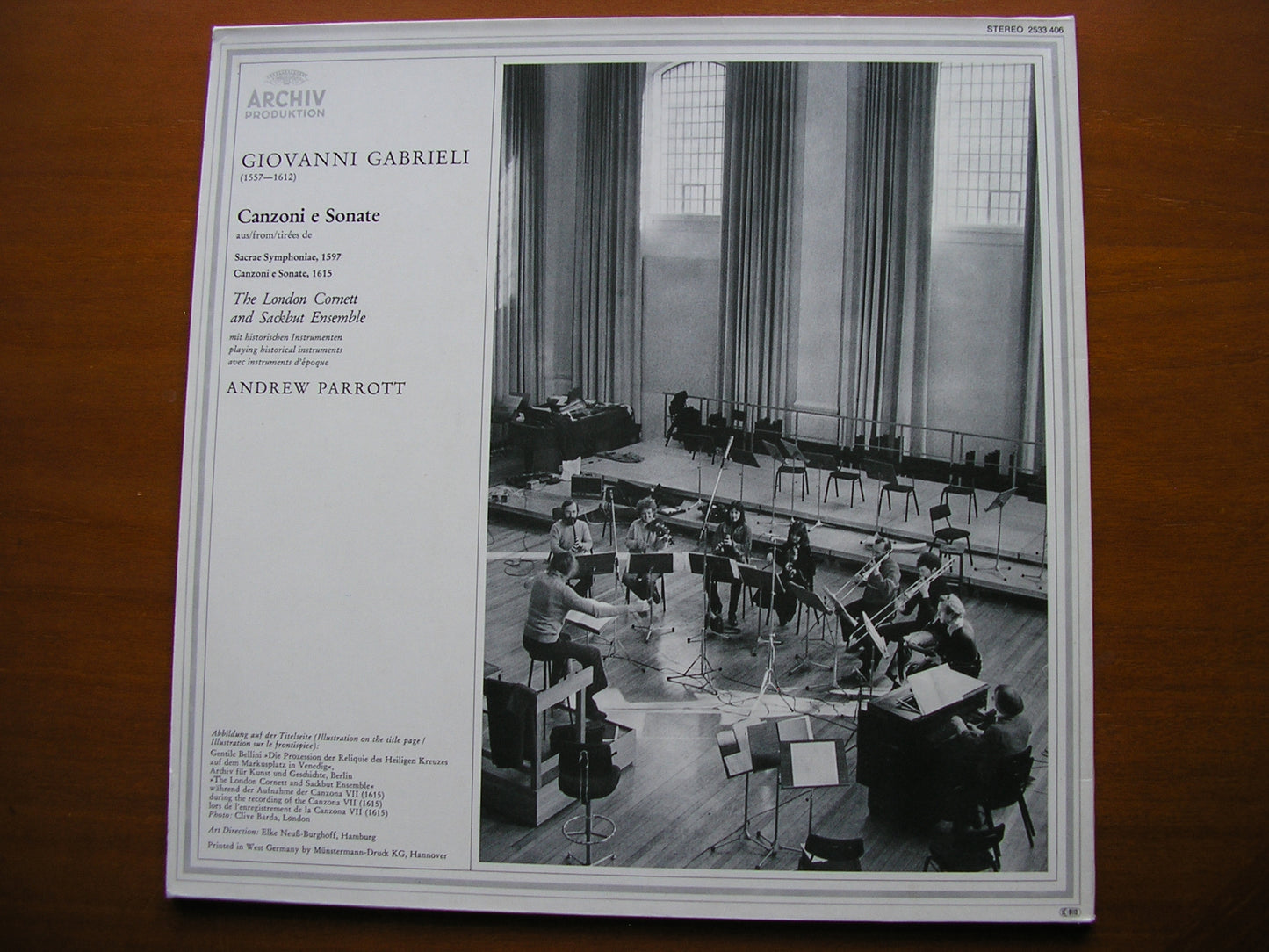 GABRIELI: CANZONI e SONATE 1597 - 1615 LONDON CORNETT & SACKBUT ENSEMBLE 2533 406