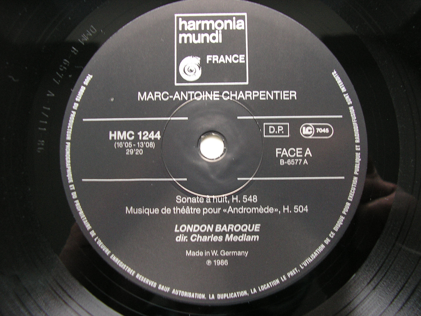 CHARPENTIER: MUSIC FOR THE THEATRE / SONATAS / SUITE MEDLAM / LONDON BAROQUE HMC 1244