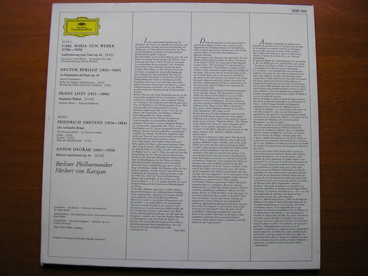 INVITATION TO THE DANCE: WEBER / SMETANA / BERLIOZ / LISZT / DVORAK      KARAJAN / BERLIN PHILHARMONIC     2530 244