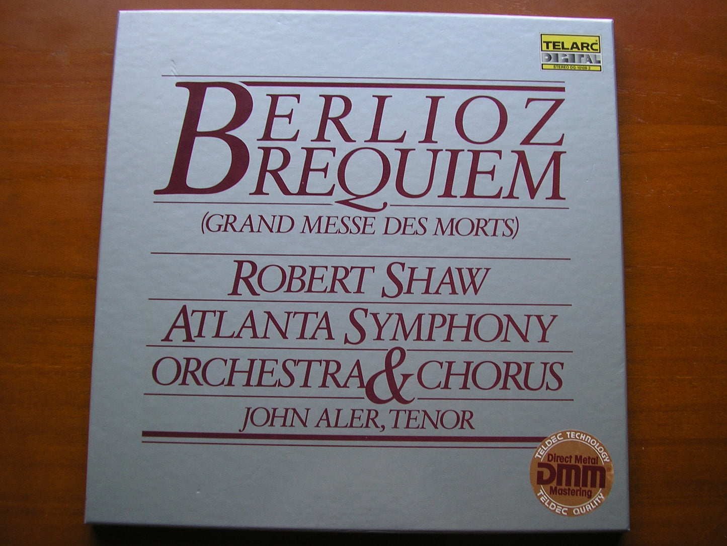 BERLIOZ: REQUIEM    ALER / ATLANTA SYMPHONY / SHAW    2LP    DG-10109-2
