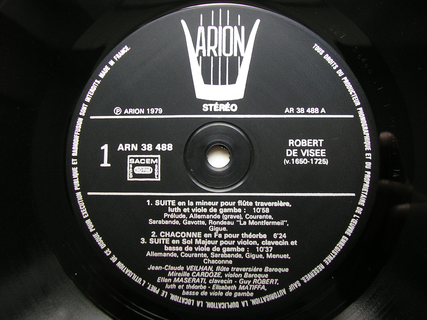 DE VISEE: CHAMBER MUSIC      VEILHAN / CARDOZE / ROBERT / MASERATI / MATIFFA     ARN 38488