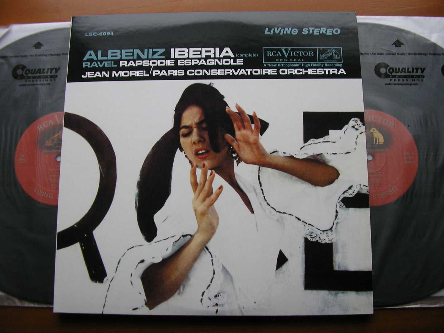 ALBENIZ: IBERIA / RAVEL: RAPSODIE ESPAGNOLE    MOREL / PARIS CONSERVATOIRE ORCHESTRA    2LP      LSC 6094
