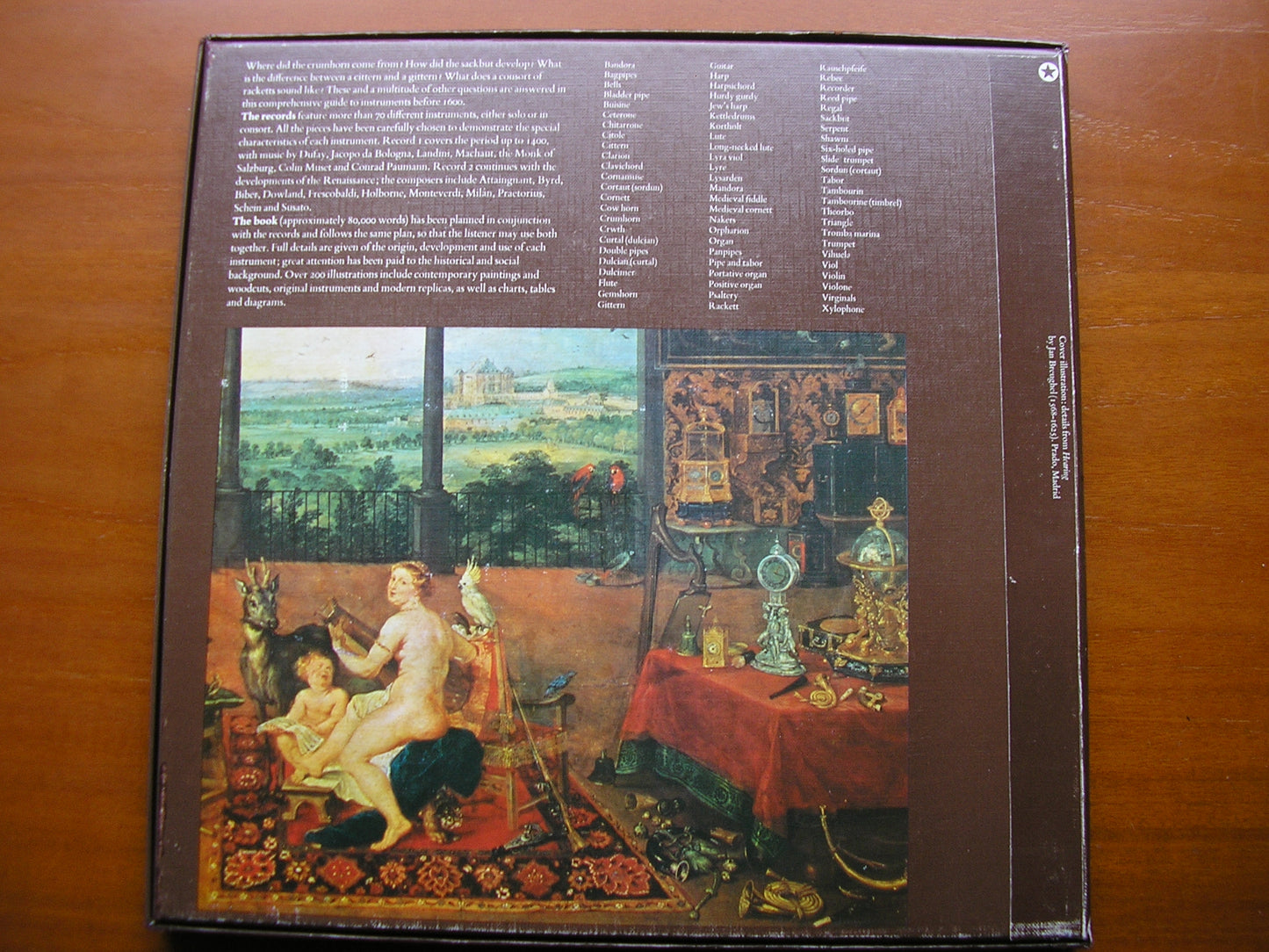 INSTRUMENTS OF THE MIDDLE AGES & RENAISSANCE       MUNROW / THE EARLY MUSIC CONSORT OF LONDON     SLS 988