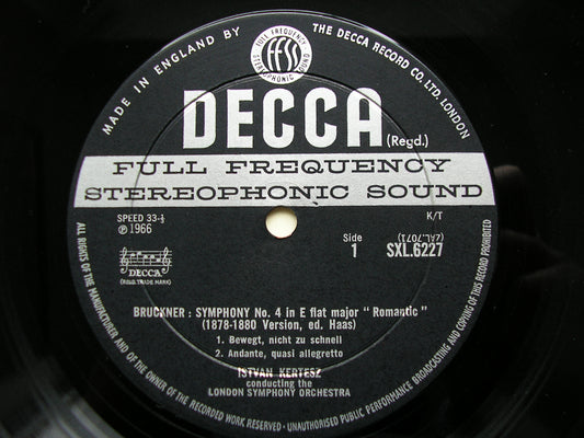 SXL 6227 BRUCKNER: SYMPHONY No. 4 'Romantic' KERTESZ / LONDON SYMPHONY ED2