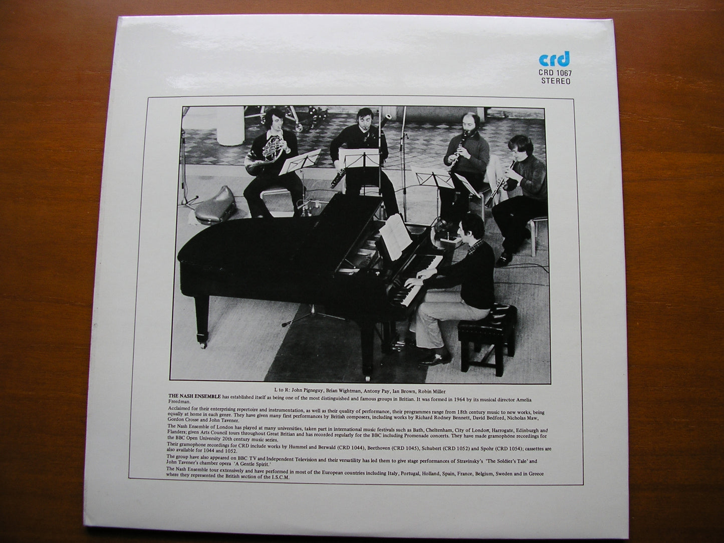 MOZART: PIANO QUINTET K452 / BEETHOVEN: PIANO QUARTET Op. 16 THE NASH ENSEMBLE CRD 1067