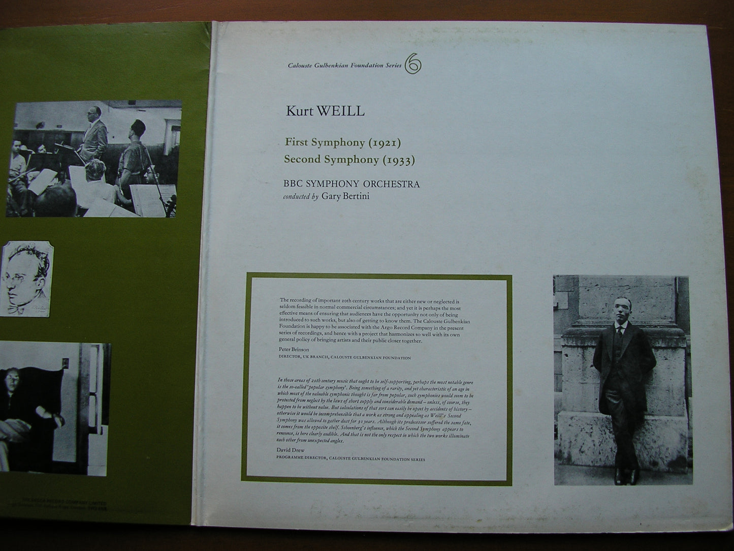 WEILL: SYMPHONIES Nos. 1 & 2 BERTINI / BBC SYMPHONY ZRG 755