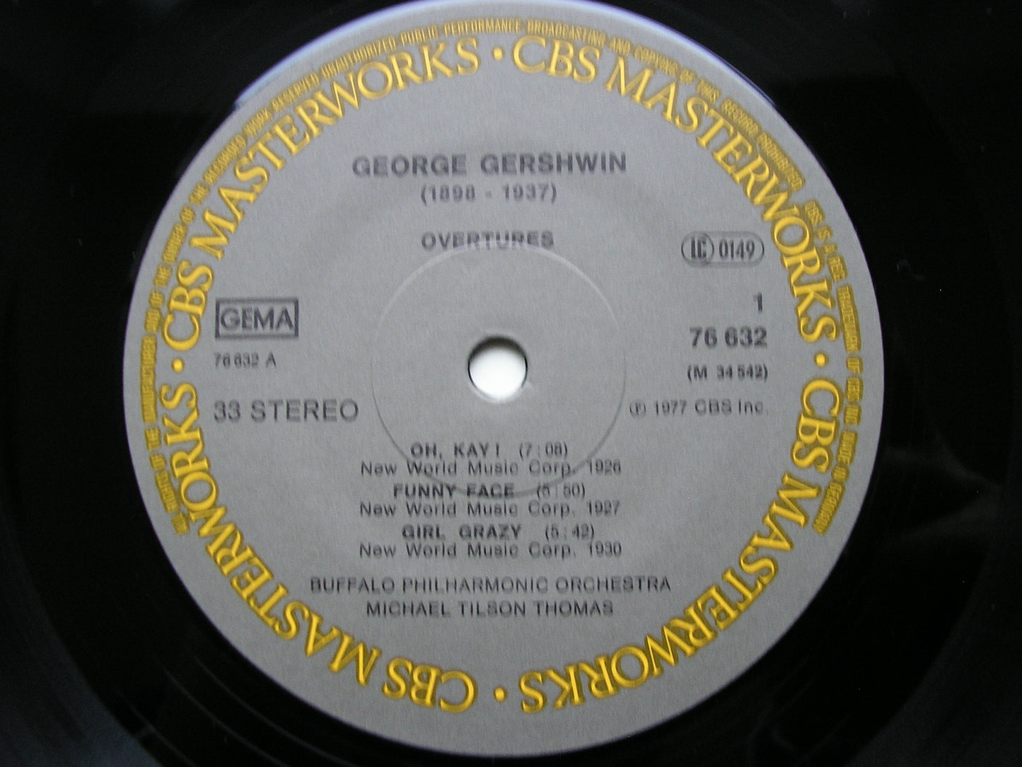 GERSHWIN: OVERTURES     TILSON THOMAS / BUFFALO PHILHARMONIC    76632