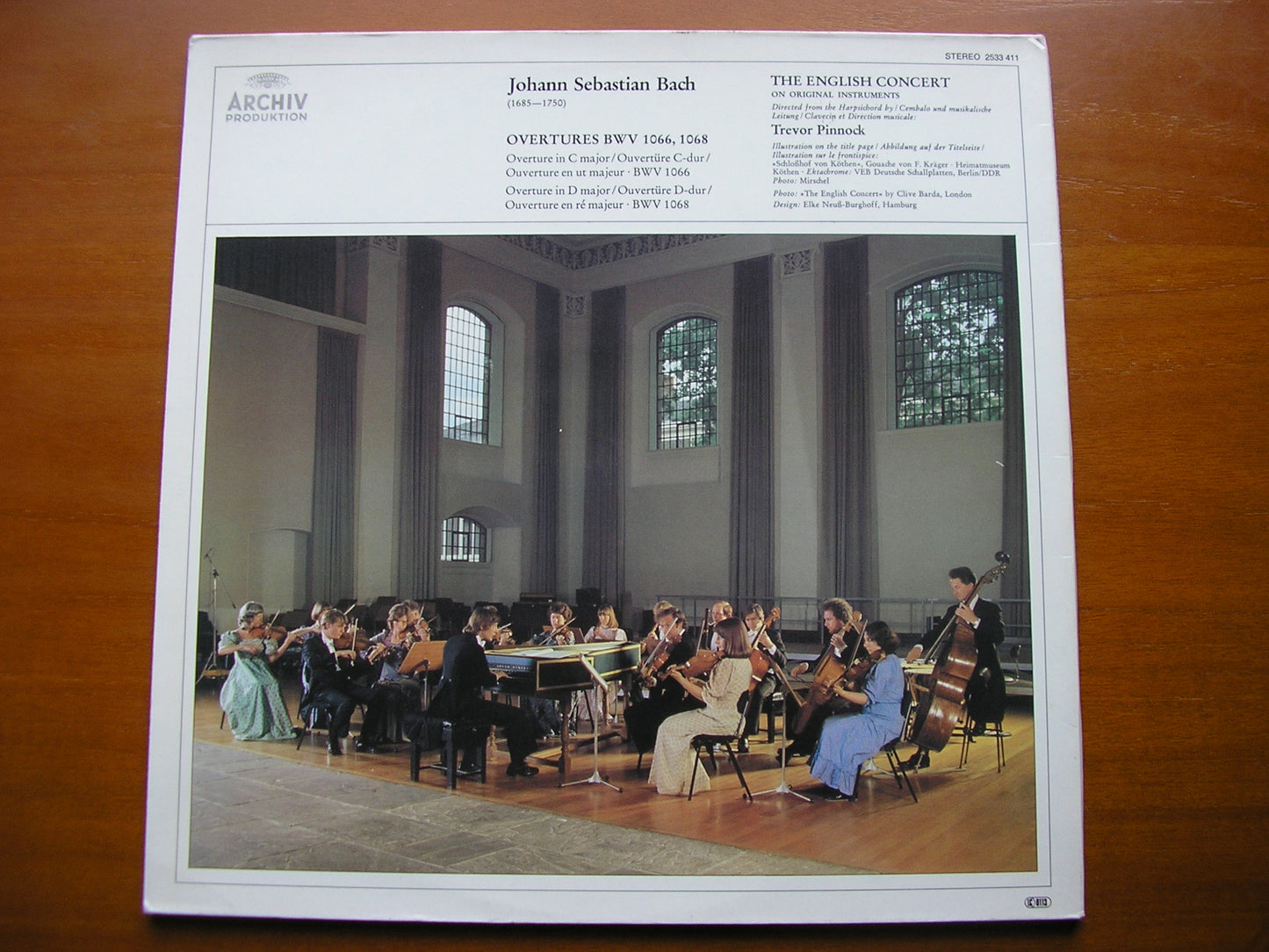BACH: OVERTURES BWV 1066 & BWV 1068      PINNOCK / THE ENGLISH CONCERT    2533 411