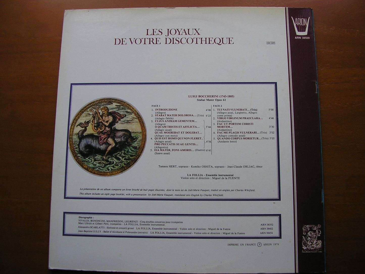 BOCCHERINI: STABAT MATER SOLOISTS / LA FOLLIA / FUENTE ARN 38500