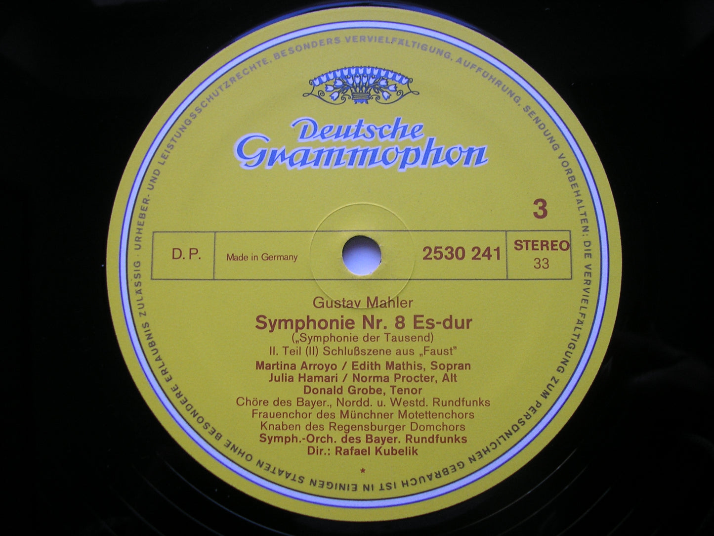 MAHLER: SYMPHONY No. 8 SOLOISTS / BAVARIAN RADIO SYMPHONY / KUBELIK 2707 062