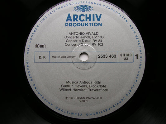 VIVALDI: CONCERTI DA CAMERA      MUSICA ANTIQUA COLOGNE / GOEBEL    2533 463