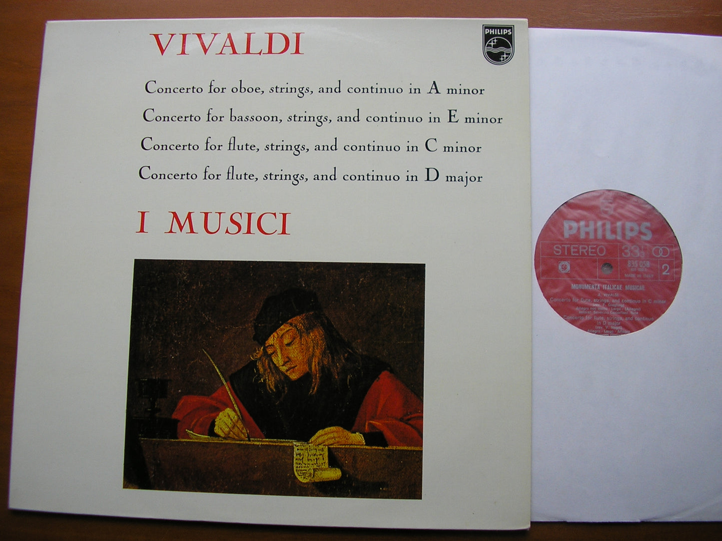 VIVALDI: FOUR CONCERTOS GAZZELLONI / COSTANTINI / DRIEHUYS / I MUSICI 835 058