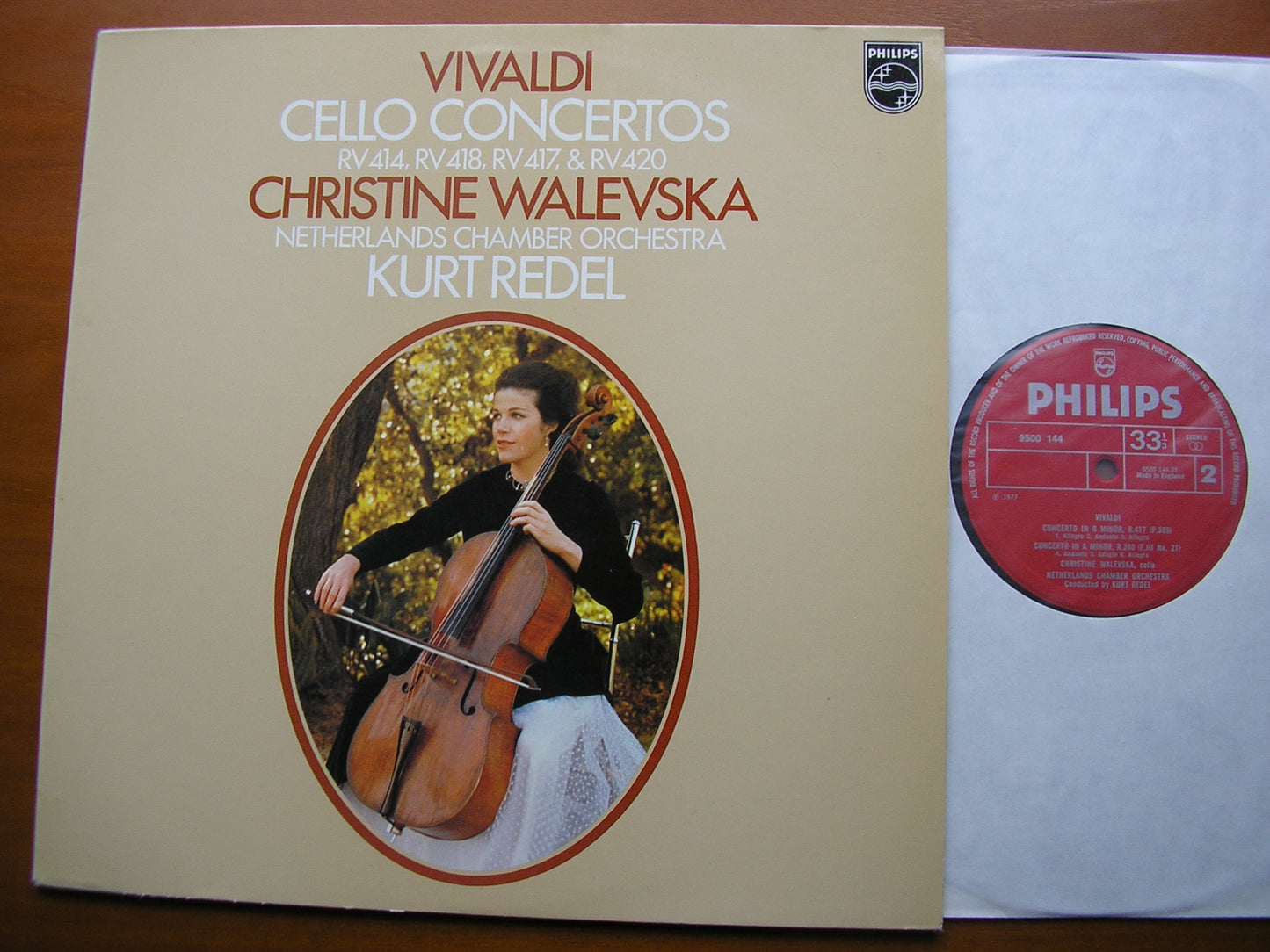 VIVALDI: CELLO CONCERTOS WALEVSKA / NETHERLANDS CHAMBER ORCHESTRA / REDEL 9500 144