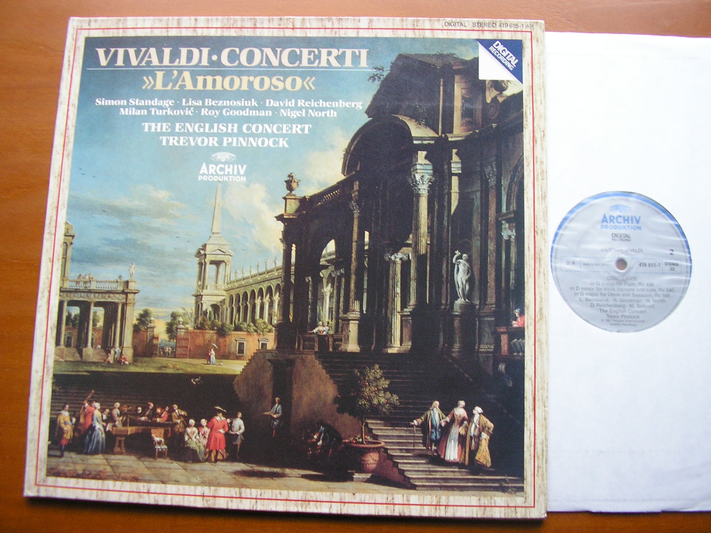 VIVALDI: L'AMOROSO  Six Concertos     SOLOISTS / THE ENGLISH CONCERT / PINNOCK    419 615