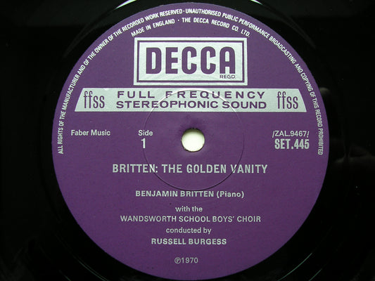 BRITTEN: THE GOLDEN VANITY / CHILDREN'S CRUSADE SOLOISTS / BURGESS / BRITTEN SET 445