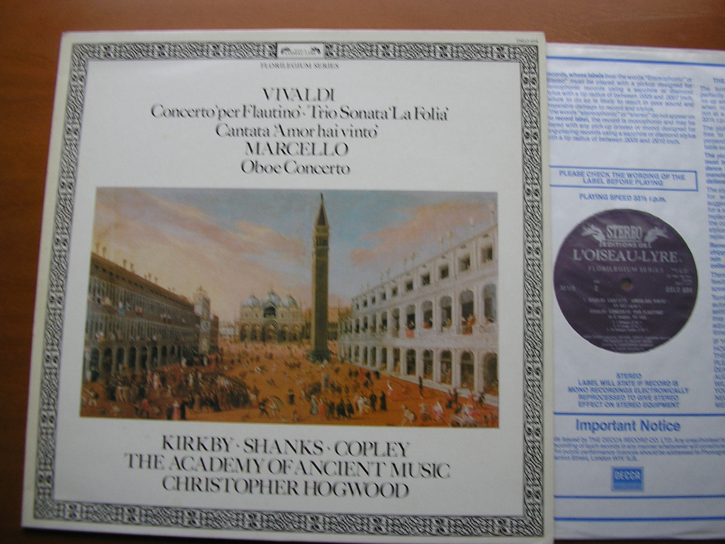 VIVALDI: CONCERTO / TRIO SONATA / CANTATA & MARCELLO: OBOE CONCERTO      SOLOISTS / THE ENGLISH CONCERT / PINNOCK      DSLO 604