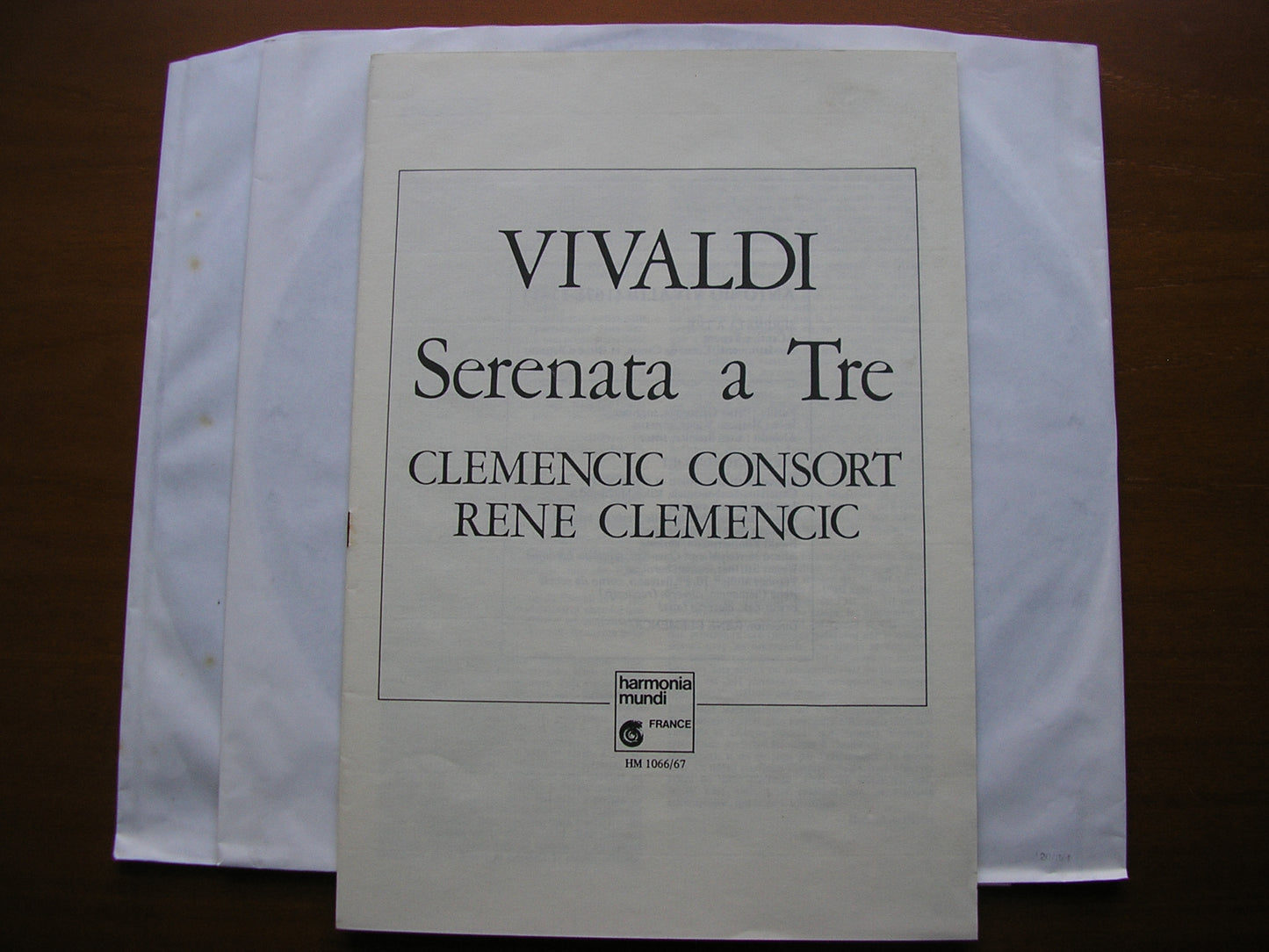 VIVALDI: SERENATA A TRE SOLOISTS / CLEMENCIC CONSORT / RENE CLEMENCIC HM 1006/7