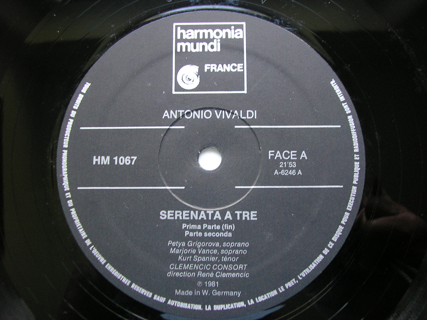 VIVALDI: SERENATA A TRE SOLOISTS / CLEMENCIC CONSORT / RENE CLEMENCIC HM 1006/7