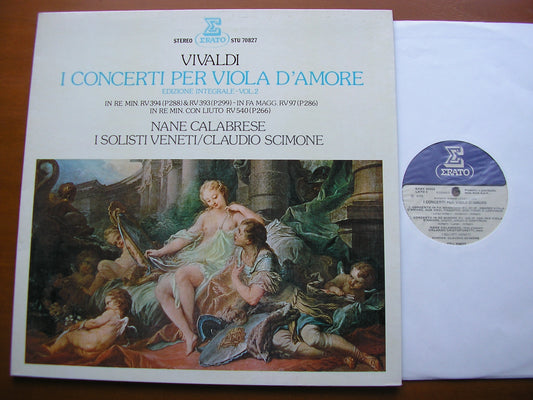 VIVALDI: THE CONCERTOS FOR VIOLA D'AMORE  Volume 2      CALABRESE / I SOLOISTI VENETI / SCIMONE    STU 70827