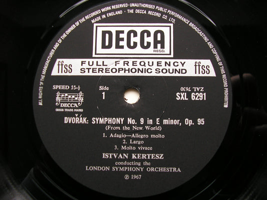SXL 6291 DVORAK: SYMPHONY No. 9 / OVERTURE Othello KERTESZ / LONDON SYMPHONY ED4