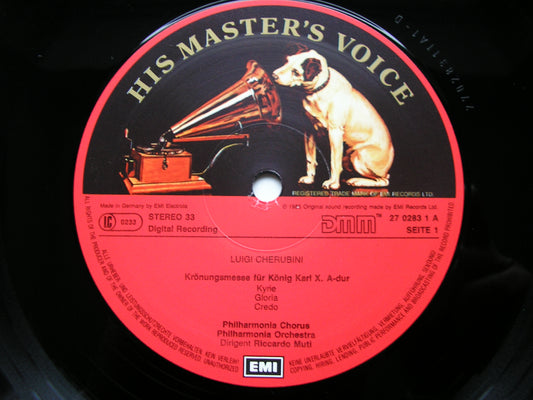 CHERUBINI: CORONATION MASS (1825) PHILHARMONIA ORCHESTRA & CHORUS / MUTI 27 0283