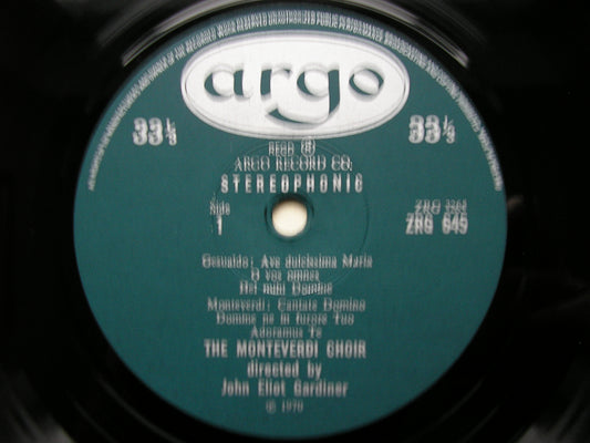 MONTEVERDI & GESUALDO: MOTETS & MADRIGALS MONTEVERDI CHOIR / GARDINER ZRG 645