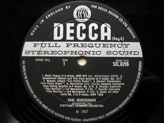 SXL 6296 MUNCHINGER MINIATURES: ENCORE PIECES MUNCHINGER / STUTTGART CHAMBER ORCHESTRA ED2