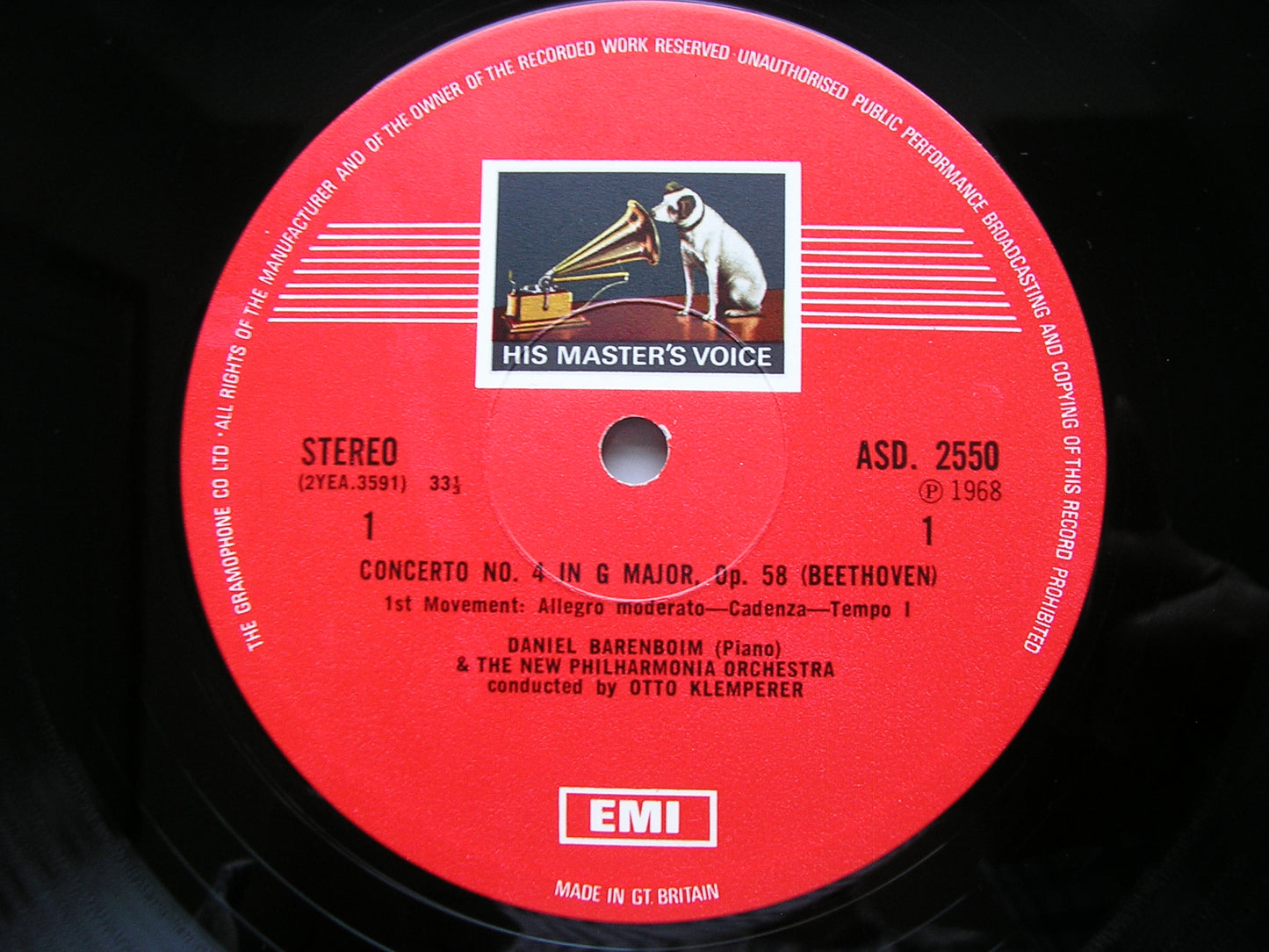 BEETHOVEN: THE FIVE PIANO CONCERTOS / CHORAL FANTASIA      BARENBOIM / NEW PHILHARMONIA / KLEMPERER    5LP