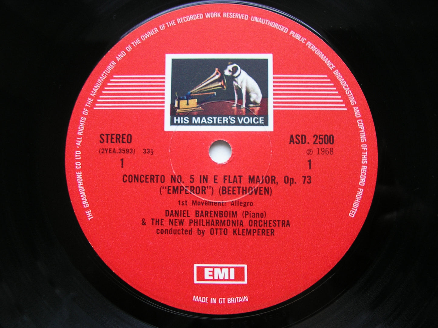 BEETHOVEN: THE FIVE PIANO CONCERTOS / CHORAL FANTASIA      BARENBOIM / NEW PHILHARMONIA / KLEMPERER    5LP