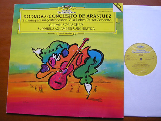 RODRIGO: CONCIERTO DE ARANJUEZ / FANTASIA PARA UN GENTILHOMBRE / VILLA-LOBOS: GUITAR CONCERTO      SOLLSCHER / ORPHEUS CHAMBER ORCHESTRA     429 232