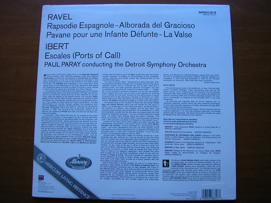 RAVEL: ORCHESTRAL WORKS / IBERT: ESCALES PARAY / DETROIT SYMPHONY SR90313