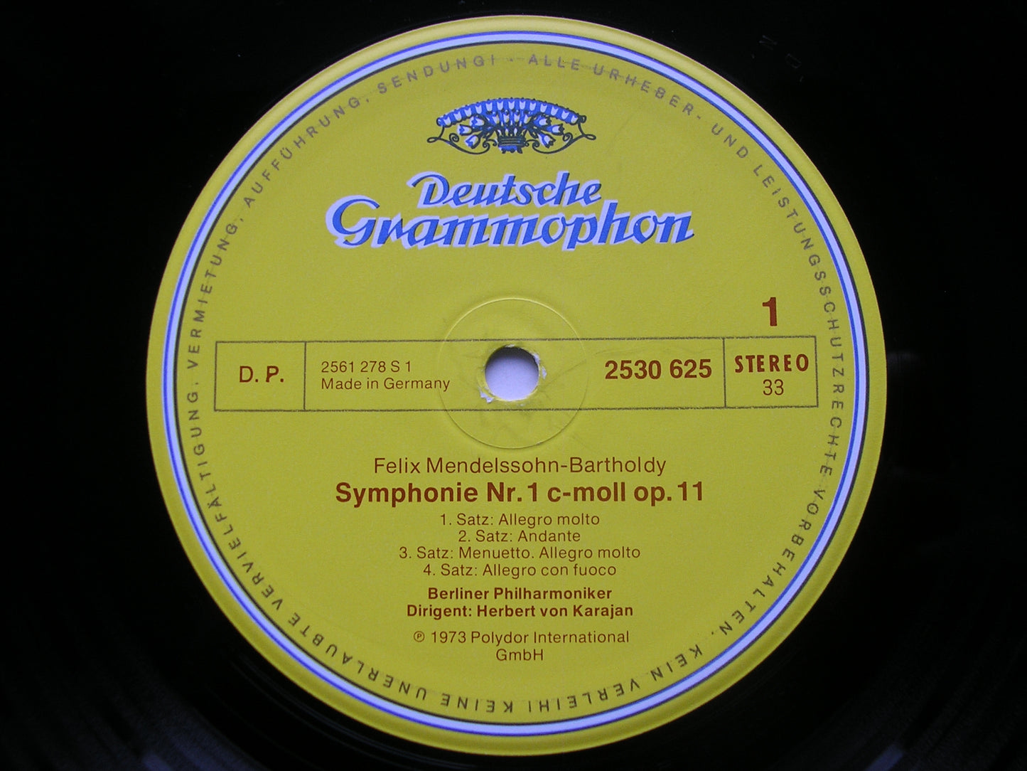 MENDELSSOHN: THE FIVE SYMPHONIES / OVERTURE The Hebrides KARAJAN / BERLIN PHILHARMONIC 4 LP