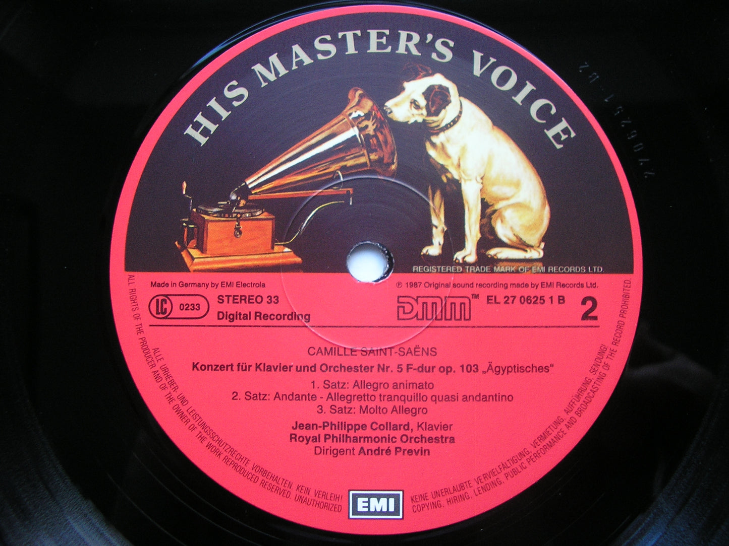 SAINT-SAENS: THE FIVE PIANO CONCERTOS     COLLARD / ROYAL PHILHARMONIC / PREVIN    3 LP
