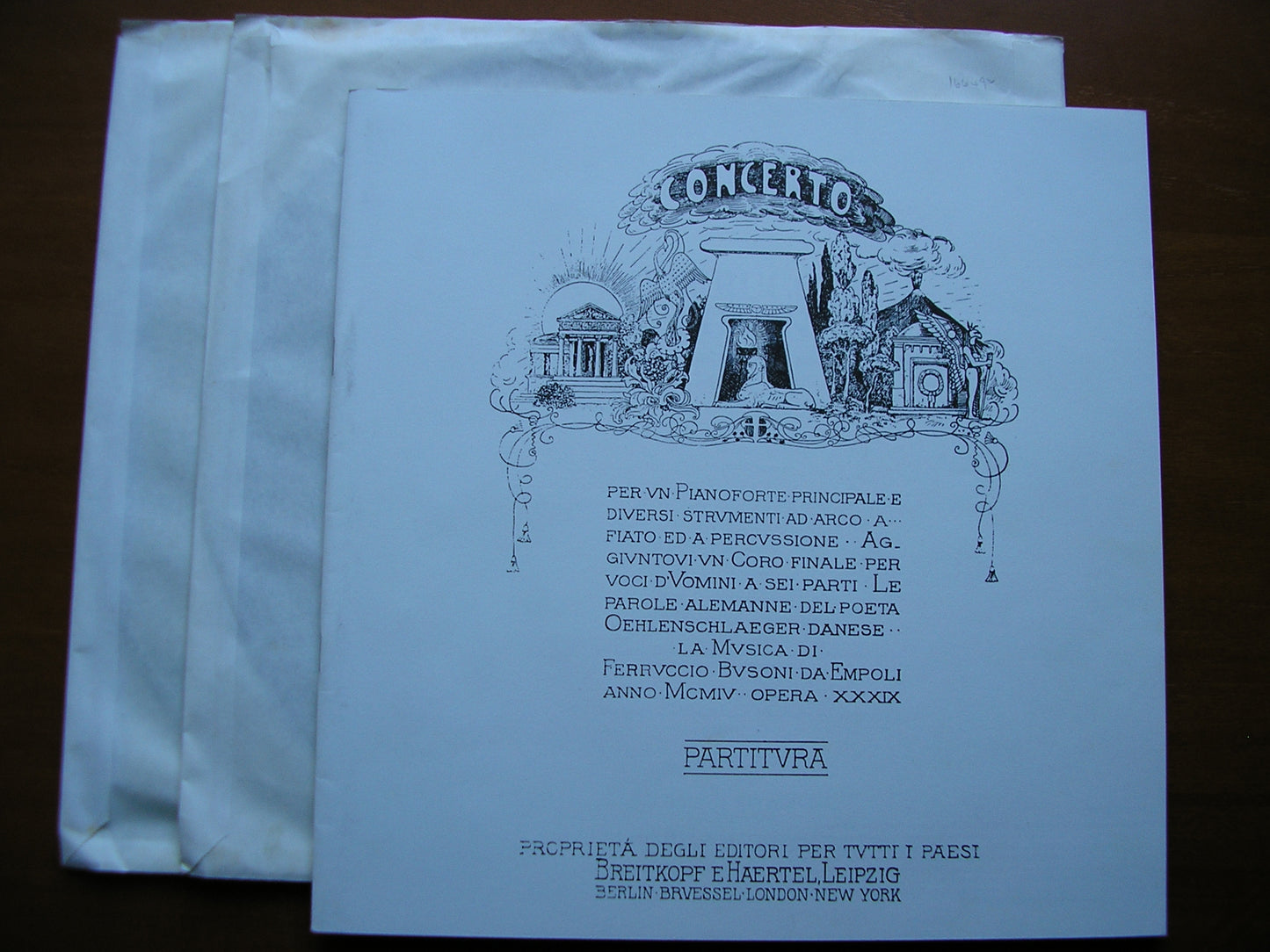 BUSONI: PIANO CONCERTO / SARABANDE & CORTEGE from 'DOKTOR FAUST' OGDON / ROYAL PHILHARMONIC / REVENAUGH 2LP