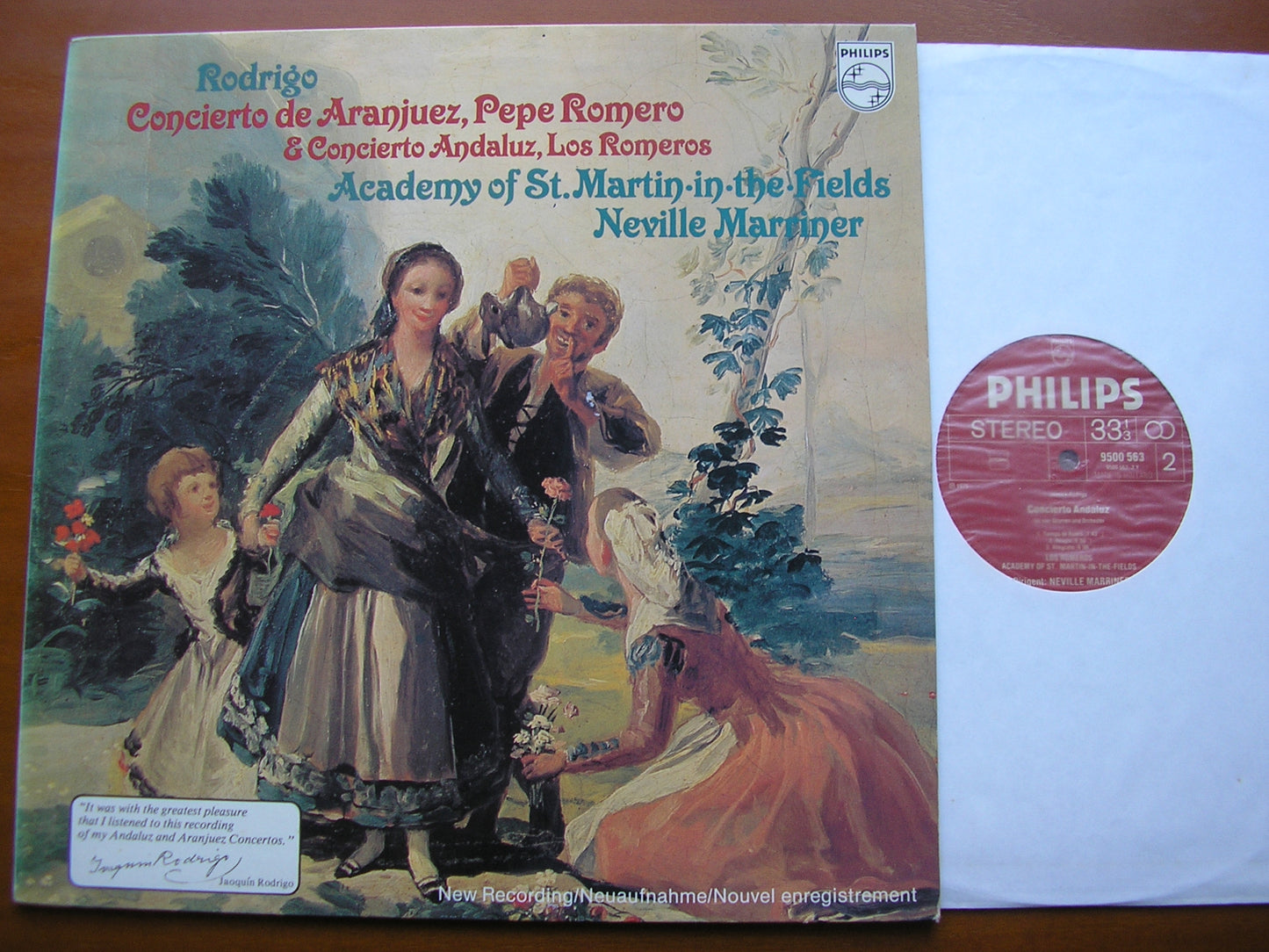 RODRIGO: CONCIERTO DE ARANJUEZ / CONCIERTO ANDALUZ     ROMERO / ASMIF / MARRINER      9500 563