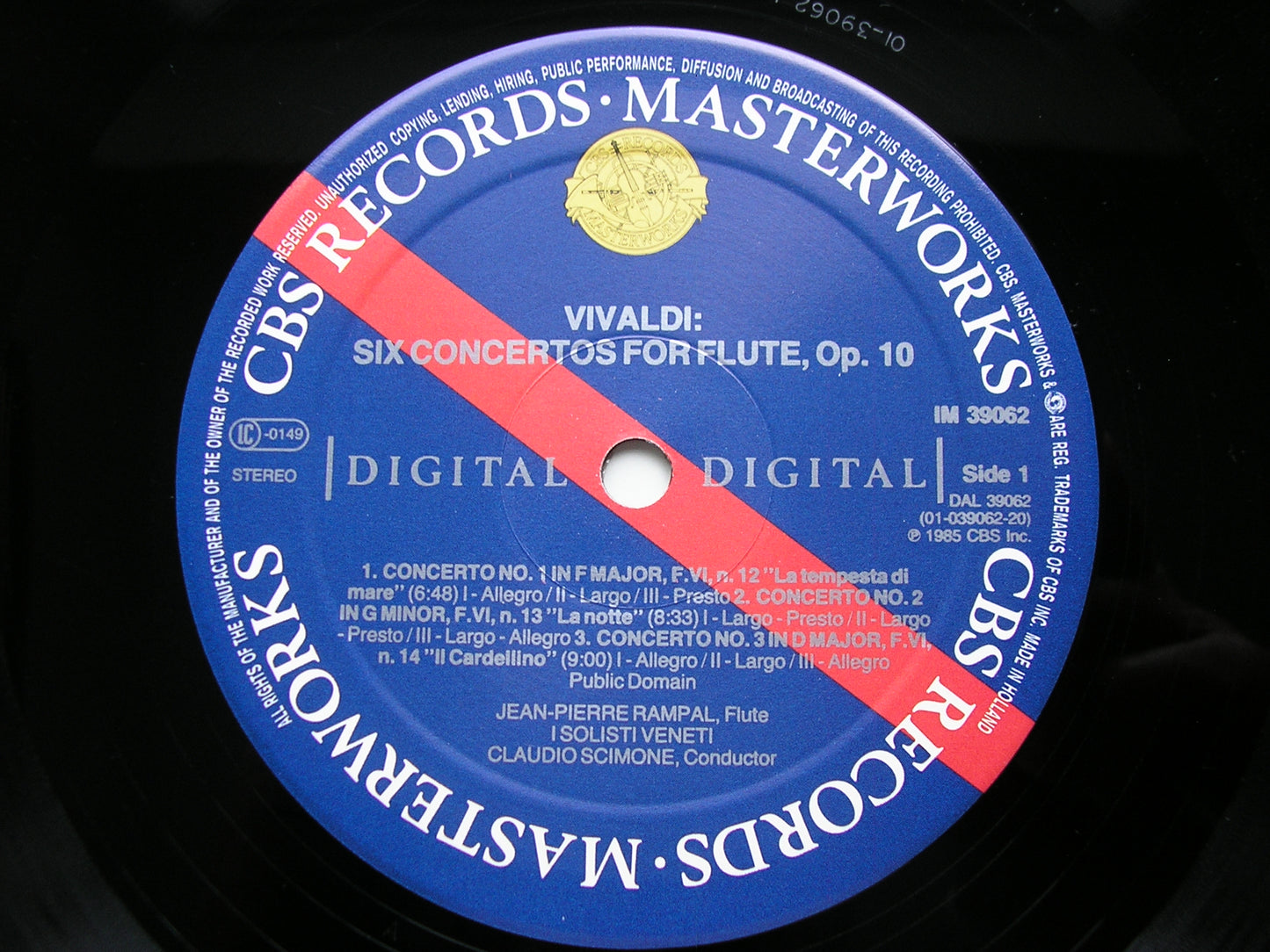 VIVALDI: SIX CONCERTOS Op. 10      RAMPAL / I SOLOISTI VENETI / SCIMONE     IM 39062