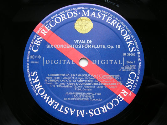 VIVALDI: SIX CONCERTOS Op. 10      RAMPAL / I SOLOISTI VENETI / SCIMONE     IM 39062