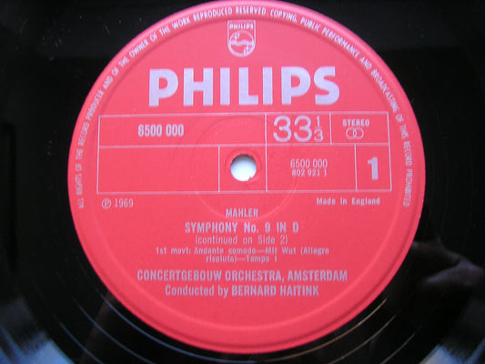 MAHLER: SYMPHONY No. 9 HAITINK / CONCERTGEBOUW ORCHESTRA 6700 021