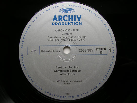 VIVALDI: CANTATE ITALIANE    RENE JACOBS / COMPLESSO BAROCCO / CURTIS     2533 385