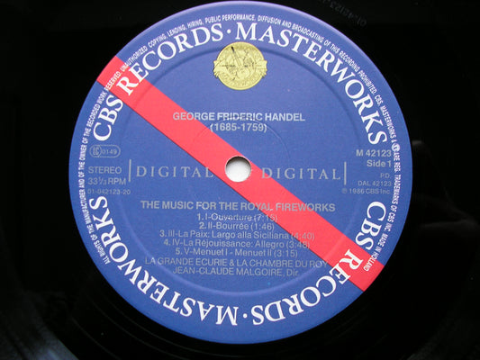 HANDEL: MUSIC FOR THE ROYAL FIREWORKS / CONCERTO A DUE CORI / OVERTURE Ariodante MALGOIRE / LA GRANDE ECURIE ET LA CHAMBRE DU ROY M 42123