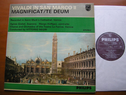 VIVALDI: MAGNIFICAT in G / TE DEUM in D       GIEBEL / HOFFGEN / LA FENICE ORCHESTRA / VITTORIO NEGRI      SAL 3547