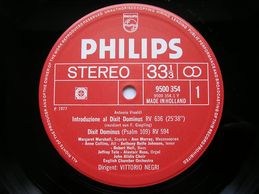 VIVALDI: COMPLETE SACRED CHORAL MUSIC     SOLOISTS / ENGLISH CHAMBER ORCHESTRA / NEGRI      6700 116