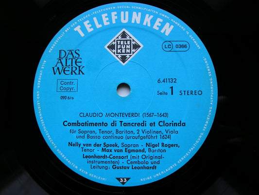 MONTEVERDI: COMBATTIMENTO DI TANCREDI ET CLORINDA / LAMENTO DELLA NINFA LEONHARDT CONSORT 6.41132
