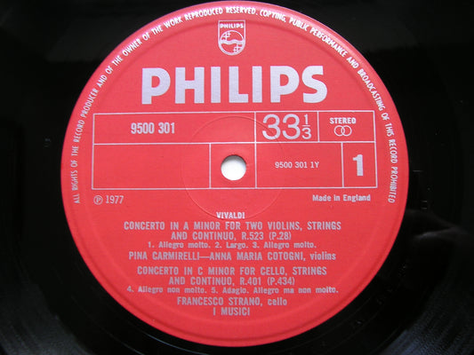 VIVALDI: L'AMOROSO     FOUR CONCERTOS      I MUSICI     9500 301