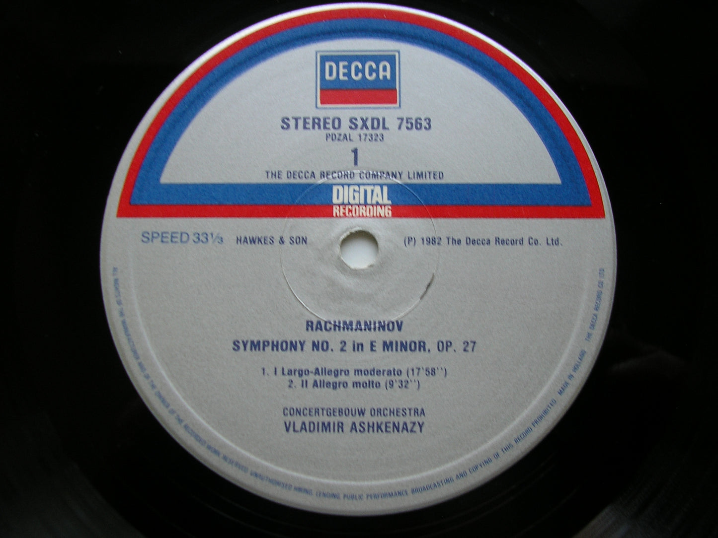 RACHMANINOV: SYMPHONIES 1 / 2 / 3 & YOUTH SYMPHONY      ASHKENAZY / CONCERTGEBOUW ORCHESTRA    3 LP