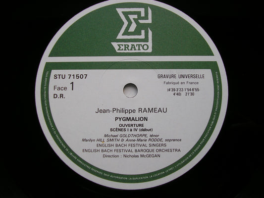 RAMEAU: PYGMALION       SOLOISTS / ENGLISH BACH FESTIVAL BAROQUE ORCHESTRA / McGEGAN       STU 71507