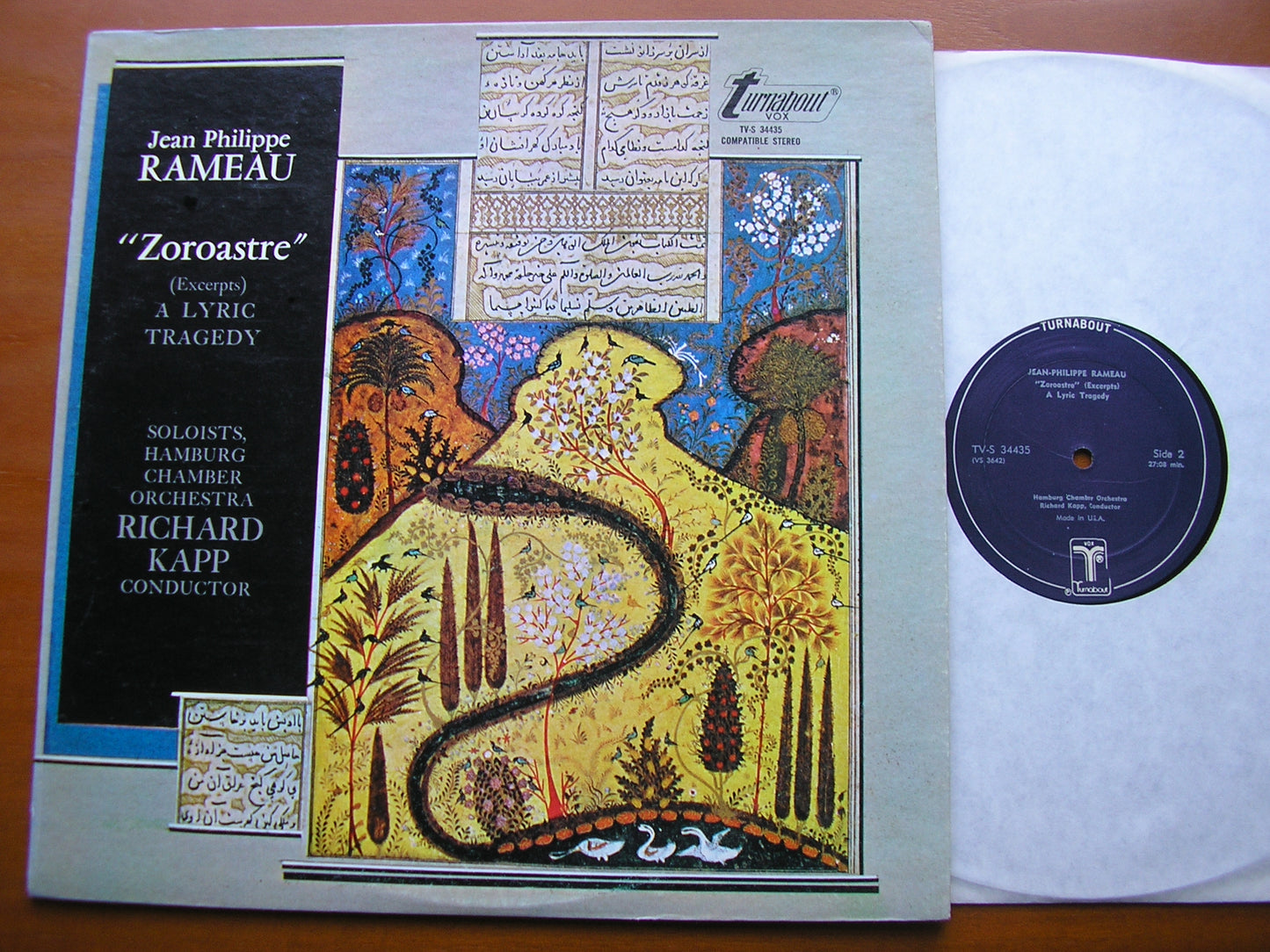 RAMEAU: ZOROASTRE  excerpts   SOLOISTS / HABURG CHAMBER ORCHESTRA / KAPP    TVS 34435
